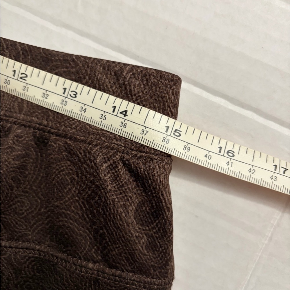 Columbia Titanium Brown Athletic Skort Paisley Print Hiking Trail Skirt Women - Picture 7 of 8